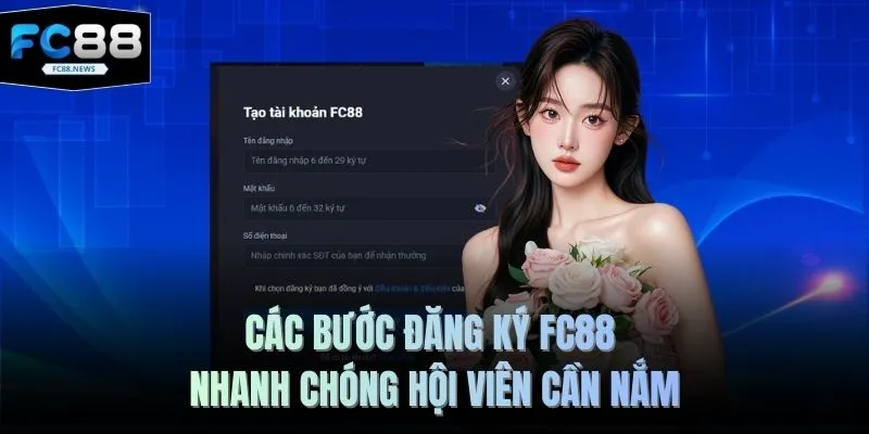 Đăng Ký FC88 1 Các bước đăng ký FC88 nhanh chóng hội viên cần nắm