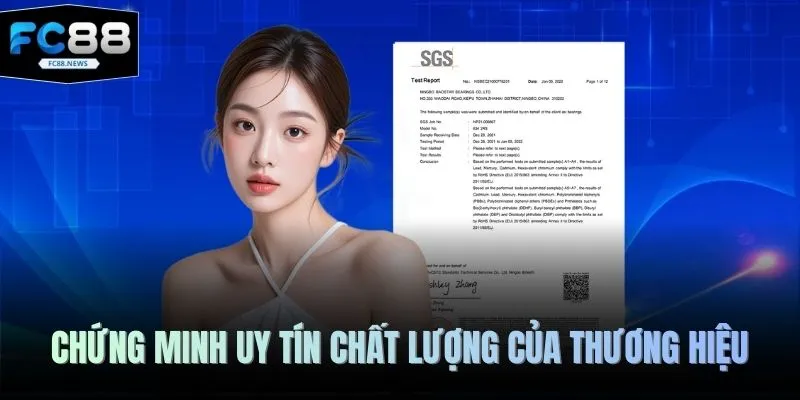 Chứng minh uy tín chất lượng của thương hiệu