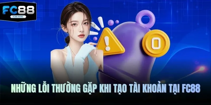 Đăng Ký FC88 4 Những lỗi thường gặp khi tạo tài khoản tại FC88